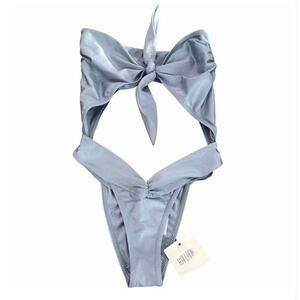 Kai Lani blue one piece swimwear size L New NWT
